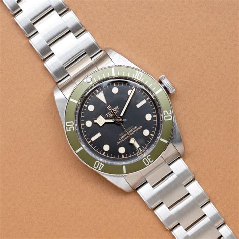 tudor black bay green bezel.